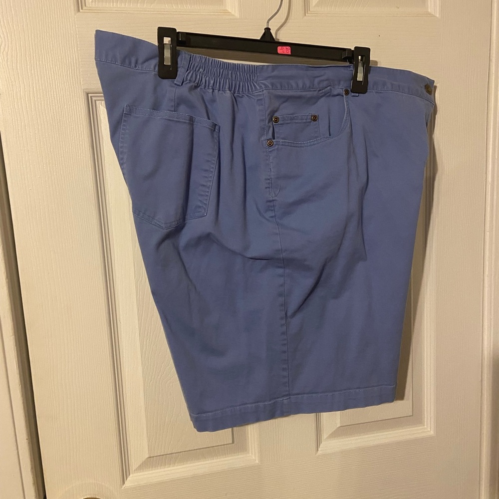 Ruby Rd. Womens Light Blue Flat Front Shorts size 20W